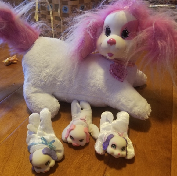 COPY - Puppy Suprise Stuffed Animal Mama & 3 Pups - Picture 1 of 1